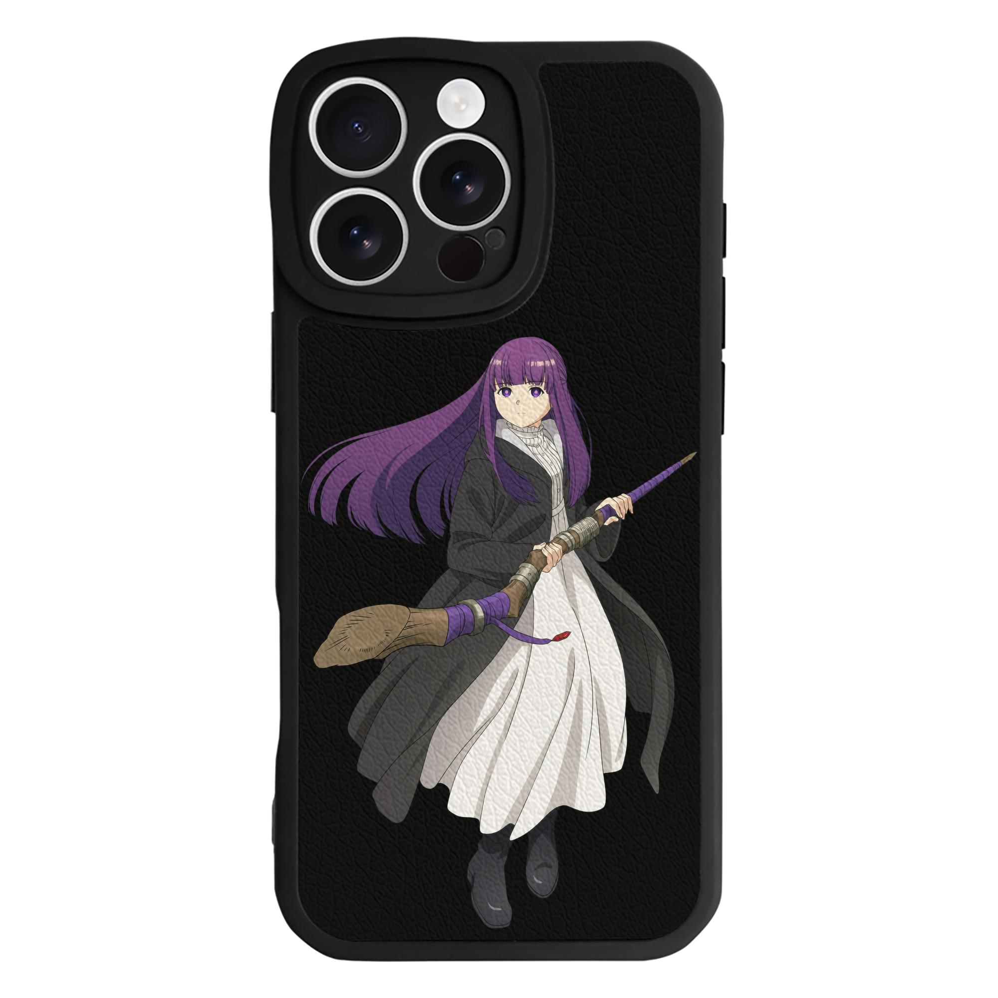 （画像用） 葬送のフリーレン Frieren 【iPhone 16シリーズ対応】シリコンスマホケース（レザー調） 材質：シリコン